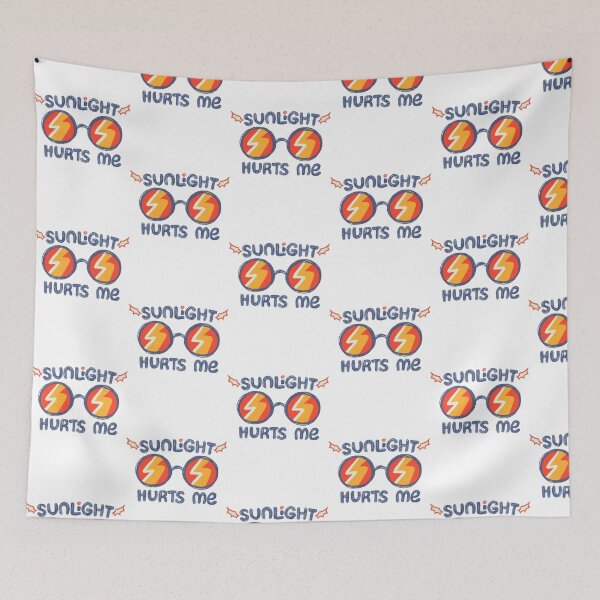 Item preview, Sunlight Hurts Me Funny Vampire Sarcastic Glasses Art designed and sold by sakariingallery.
