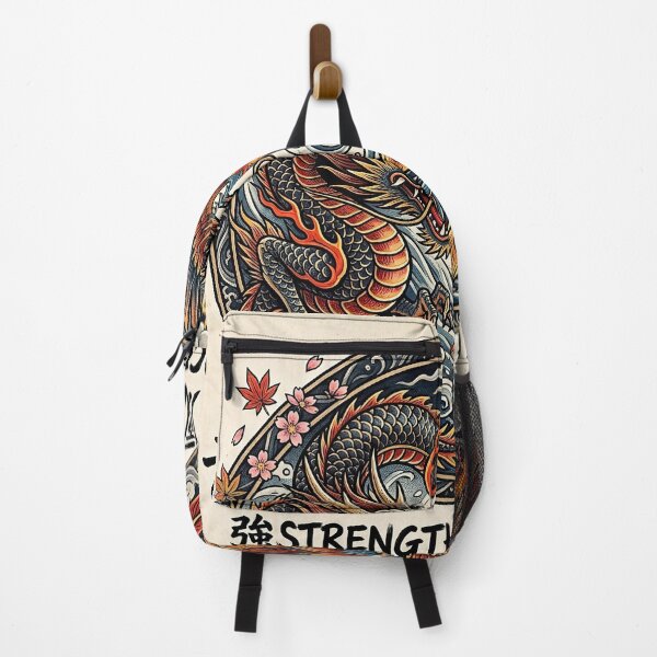 Item preview, Japanese Tattoo T-Shirt / Phone Case: Dragon and Phoenix - Strength and Balance (Irezumi Style) designed and sold by StyleArtStudio.