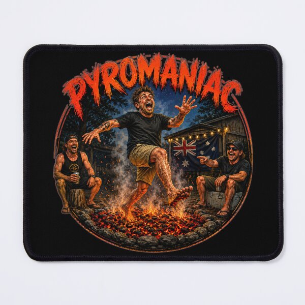 Item preview, Pyromaniacs Aussie Campfire Humour Design designed and sold by EverclearDesign.