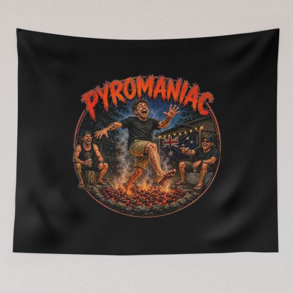 Item preview, Pyromaniacs Aussie Campfire Humour Design designed and sold by EverclearDesign.