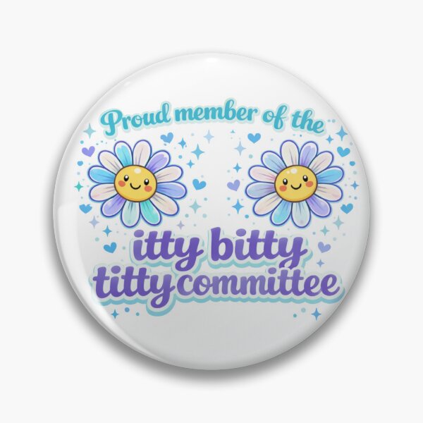 Item preview, Proud Member of the Itty Bitty Titty Committee – Retro Blue Version designed and sold by ItssMeSammie.