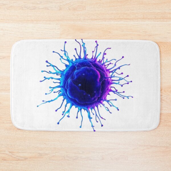 Item preview, Cyclospora Neon Microbiology Art | Futuristic Science Illustration | Laboratory Design designed and sold by MystiColo.