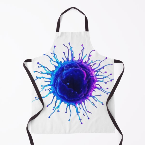 Item preview, Cyclospora Neon Microbiology Art | Futuristic Science Illustration | Laboratory Design designed and sold by MystiColo.