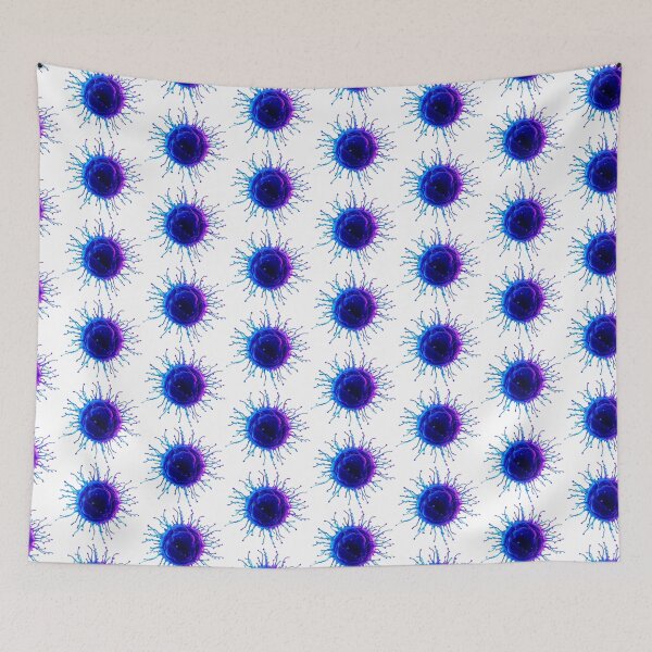 Item preview, Cyclospora Neon Microbiology Art | Futuristic Science Illustration | Laboratory Design designed and sold by MystiColo.