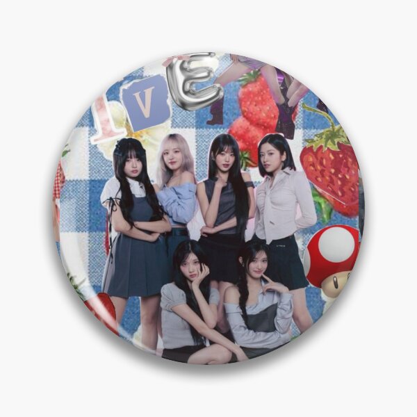 Item preview, IVE K-pop strawberry Pink Aesthetic Collage   designed and sold by KryaArts27.