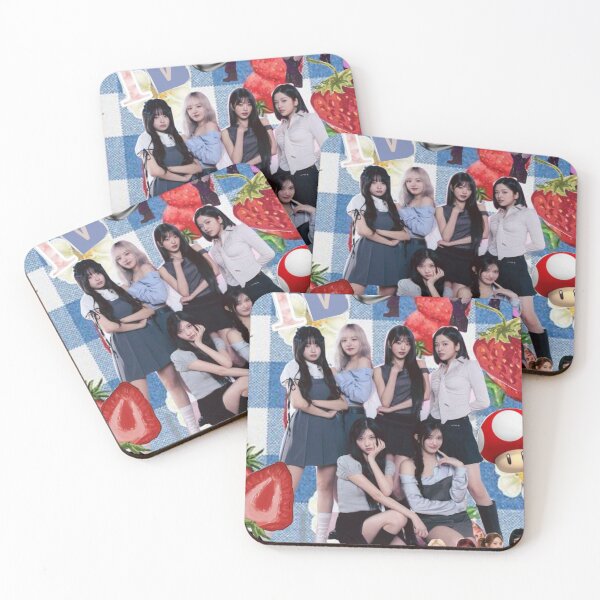 Item preview, IVE K-pop strawberry Pink Aesthetic Collage   designed and sold by KryaArts27.