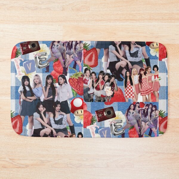 Item preview, IVE K-pop strawberry Pink Aesthetic Collage   designed and sold by KryaArts27.