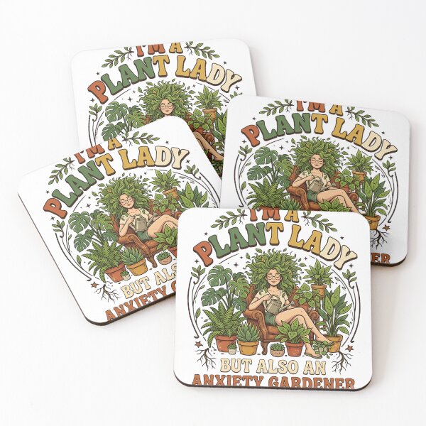 Item preview, Plant Lady Anxiety Gardener Funny Retro Botanical Tee designed and sold by SivaStudios.