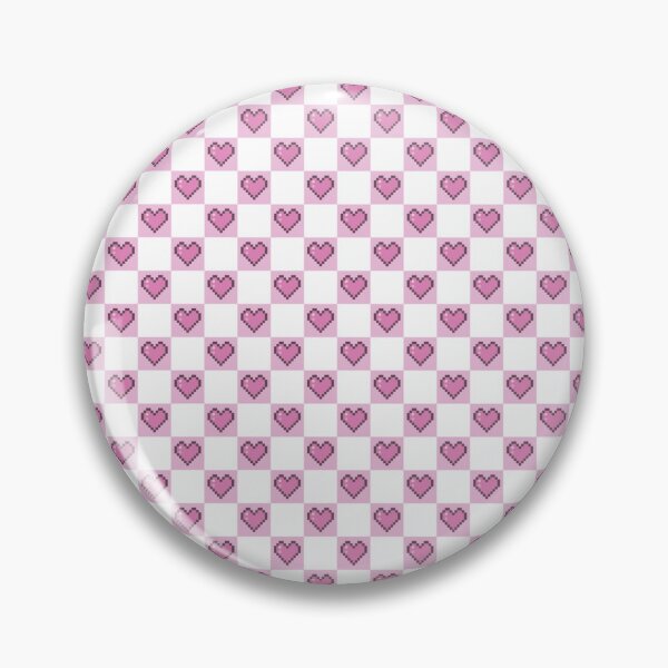Item preview, Pink Pixel Heart Pattern designed and sold by Little Dora Art.