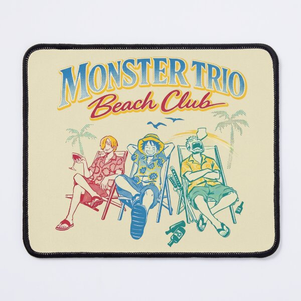 Item preview, Monster Trio Beach Club No Work, All Play designed and sold by PRINTATSTUDIO.