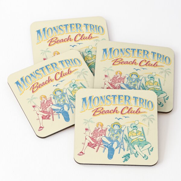 Item preview, Monster Trio Beach Club No Work, All Play designed and sold by PRINTATSTUDIO.