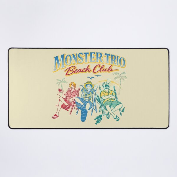 Item preview, Monster Trio Beach Club No Work, All Play designed and sold by PRINTATSTUDIO.