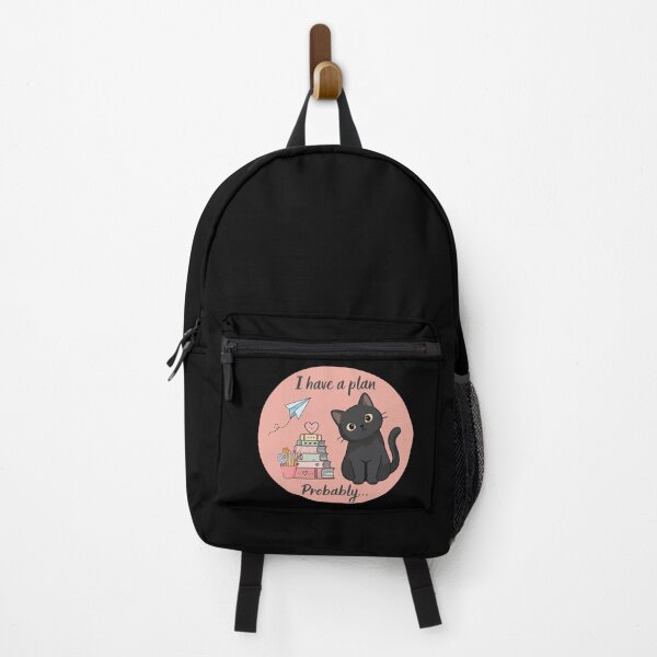 Item preview, I Have a Plan Probably Funny Black Cat Back to School Design designed and sold by T-version.
