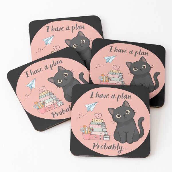Item preview, I Have a Plan Probably Funny Black Cat Back to School Design designed and sold by T-version.