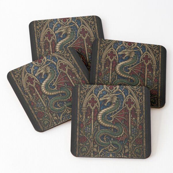 Item preview, Stained Glass Dragon Emblem designed and sold by MWprint.