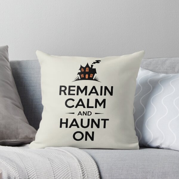 Item preview, Remain Calm and Haunt On – Funny Halloween Quote Design designed and sold by Jollys-ArtShop.