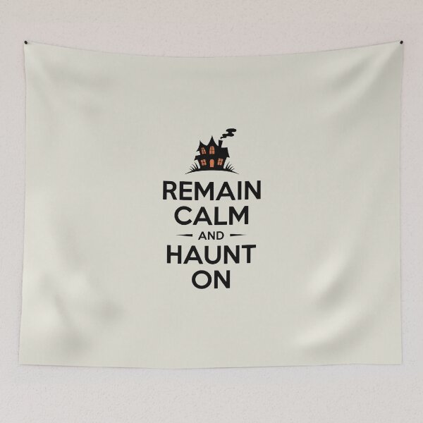 Item preview, Remain Calm and Haunt On – Funny Halloween Quote Design designed and sold by Jollys-ArtShop.