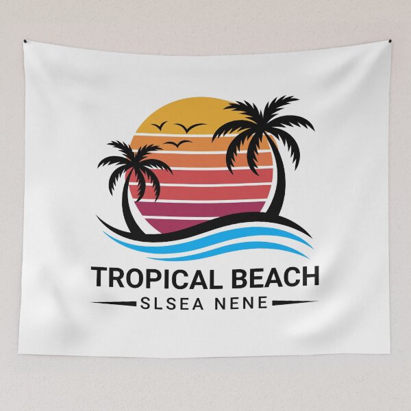 Item preview, Retro Palm Tree Sunset | Minimal Tropical Beach Ocean Vintage Summer Design designed and sold by Awarrie.