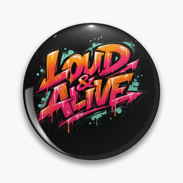 Item preview, Loud & Alive – Neon Festival Graffiti Design designed and sold by Arrow2025.