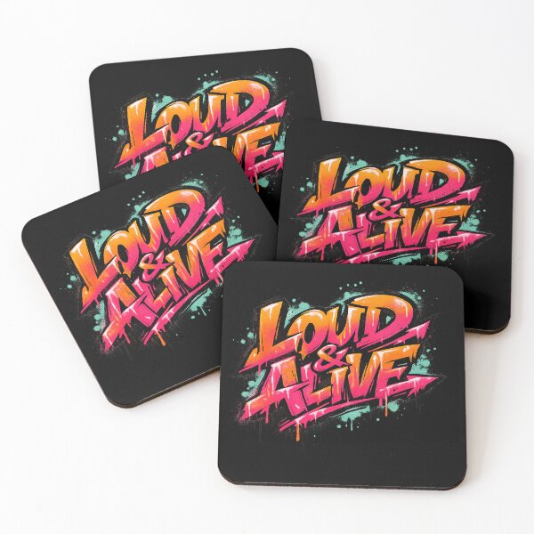 Item preview, Loud & Alive – Neon Festival Graffiti Design designed and sold by Arrow2025.