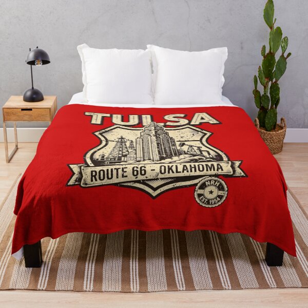 Item preview, Vintage Route 66 Tulsa Oklahoma Patch designed and sold by Normandy Road Heritage.