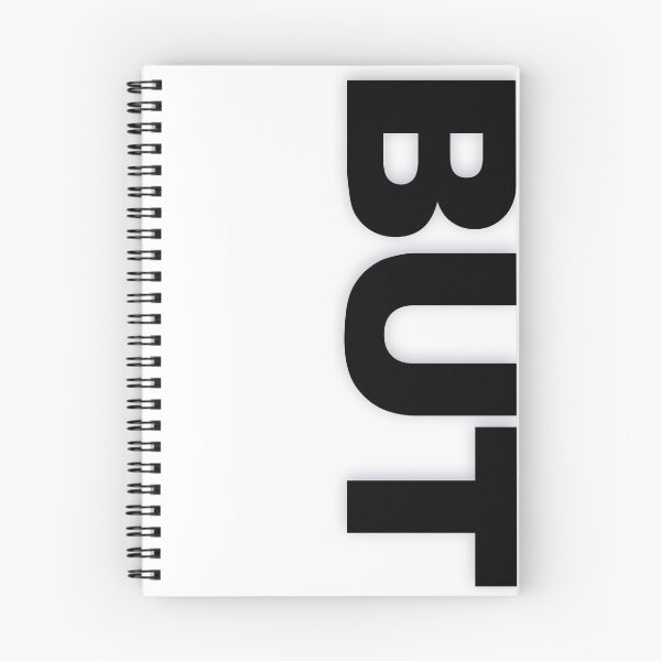 Item preview, BUT — Black Minimal Bold Type Statement designed and sold by WORDPAUSE.