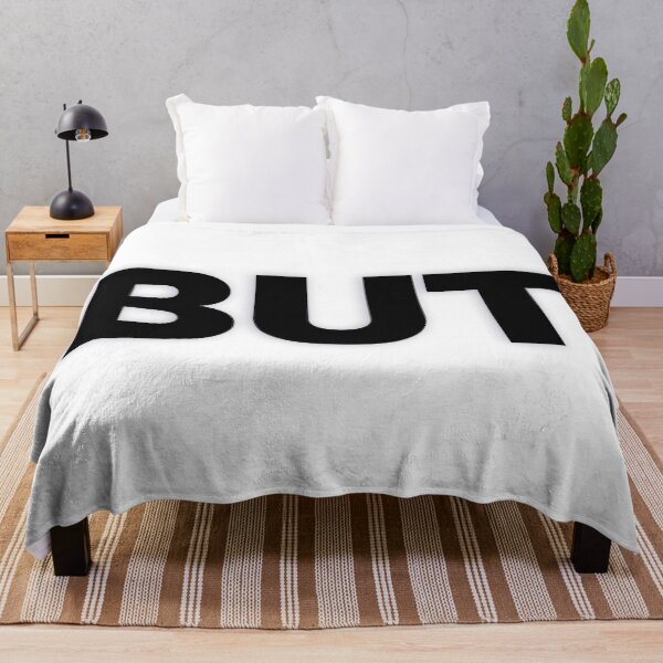 Item preview, BUT — Black Minimal Bold Type Statement designed and sold by WORDPAUSE.