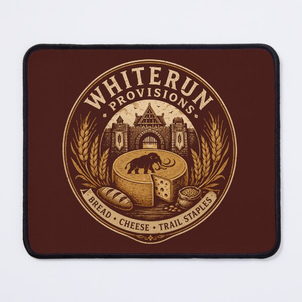Item preview, Whiterun Provisions & Mammoth Cheese Badge designed and sold by agearb.