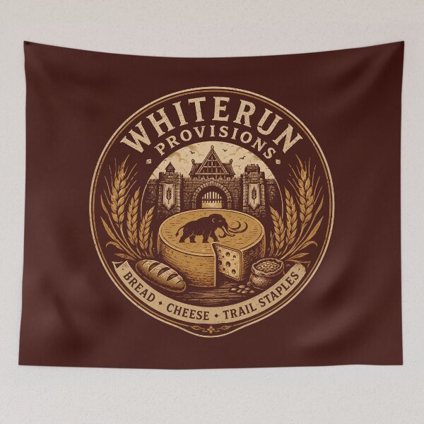 Item preview, Whiterun Provisions & Mammoth Cheese Badge designed and sold by agearb.