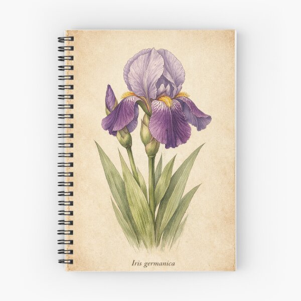 Item preview, Iris Germanica Vintage Botanical Print - Antique Iris Wall Art designed and sold by Darlin8888.