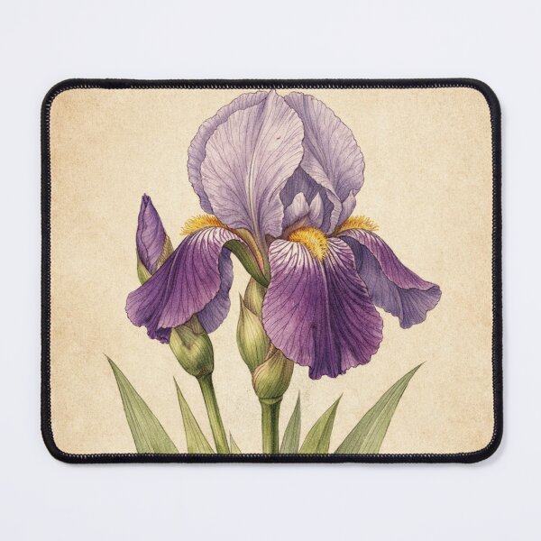 Item preview, Iris Germanica Vintage Botanical Print - Antique Iris Wall Art designed and sold by Darlin8888.