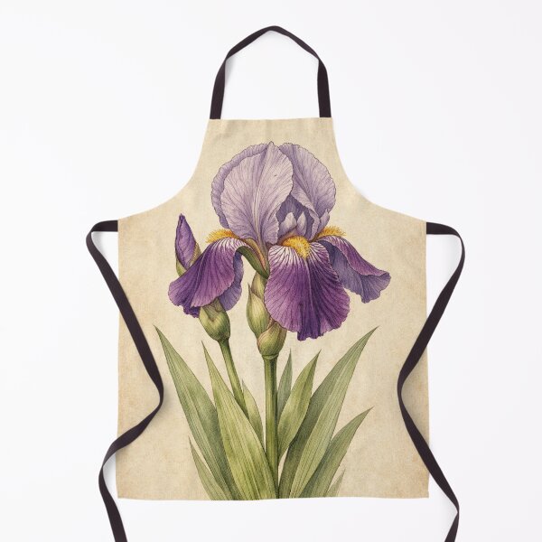 Item preview, Iris Germanica Vintage Botanical Print - Antique Iris Wall Art designed and sold by Darlin8888.