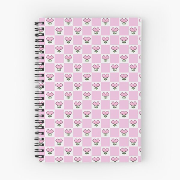 Item preview, Pink Pixel Flower Checkerboard Pattern designed and sold by Little Dora Art.