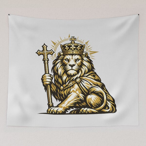 Item preview, Lion of Judah King with Crown and Scepter designed and sold by HolyLandDesigns.