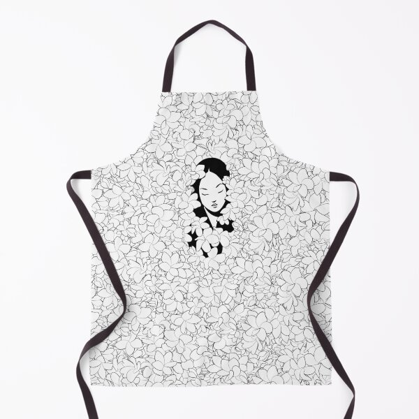 Item preview, A Girl with Flowers (black and white edition) designed and sold by Juliette Lancien.