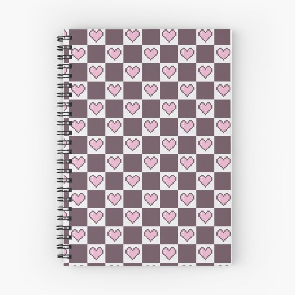 Item preview, Pink Pixel Heart Checkerboard Pattern designed and sold by Little Dora Art.