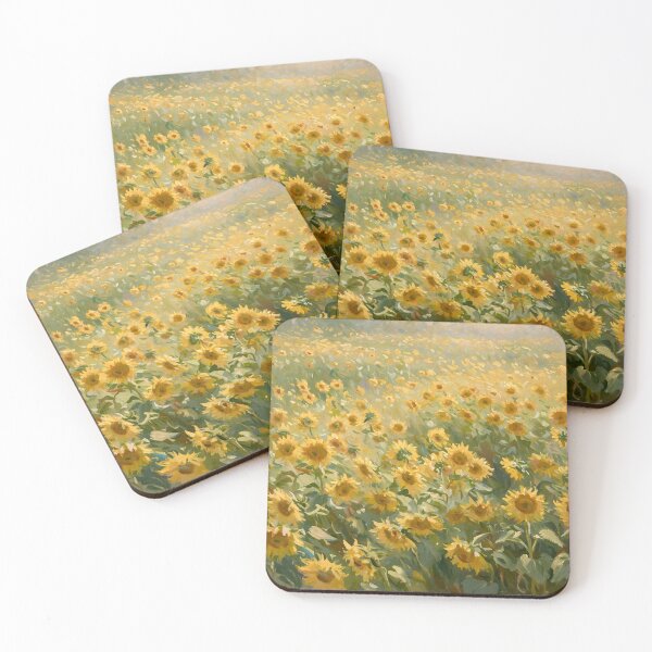 Item preview, Impressionist Landscape Sunflowers Field designed and sold by Late Theory.