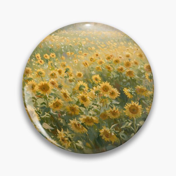 Item preview, Impressionist Landscape Sunflowers Field designed and sold by Late Theory.