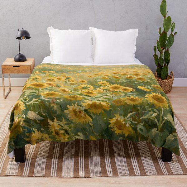 Item preview, Impressionist Landscape Sunflowers Field designed and sold by Late Theory.