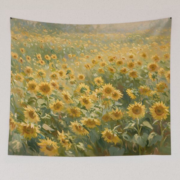 Item preview, Impressionist Landscape Sunflowers Field designed and sold by Late Theory.