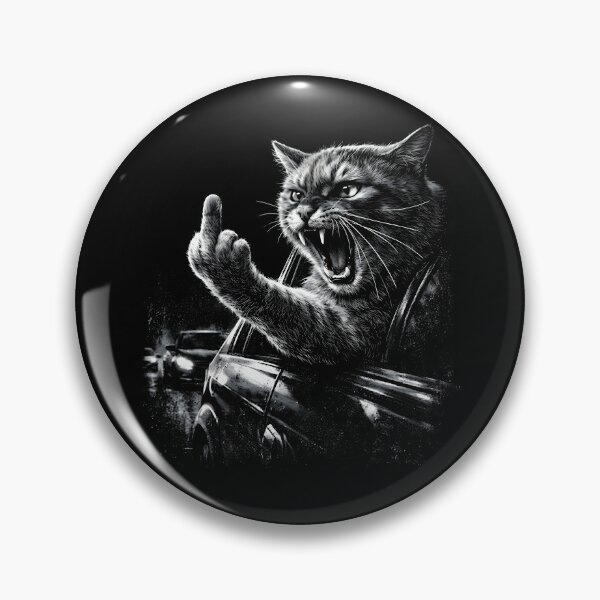 Item preview, Angry Cat Middle Finger Shirt, Funny Rude Cat Graphic Tee, Savage Cat Meme Vintage Design, Dark Humor Cat Lover Gift, Comfort Colors designed and sold by Catspeachy.