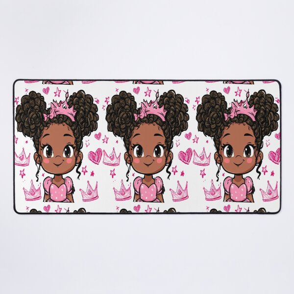 Item preview, Cute Little Princesses Kawaii Pink Crowns and Hearts Print Pattern designed and sold by RichardRags.