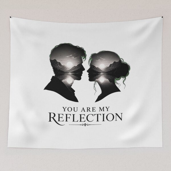 Item preview, You Are My Reflection Soulmate Silhouette Art designed and sold by Aliplus+.