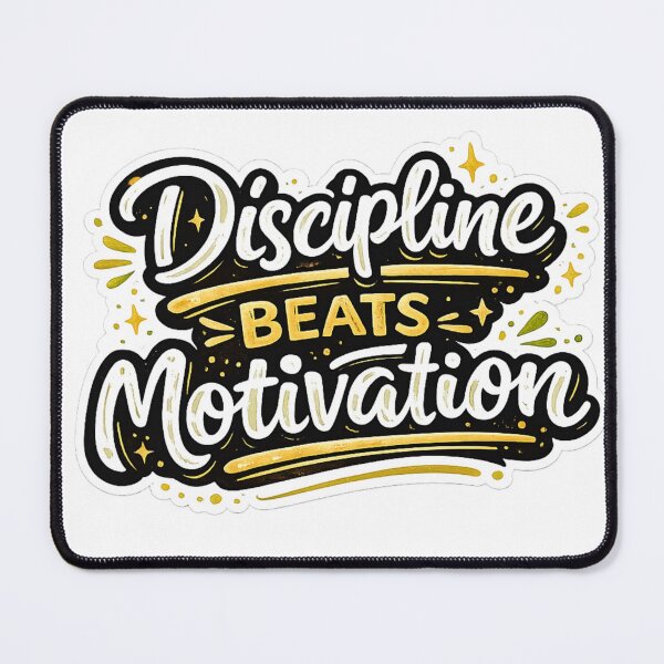 Item preview, Discipline Beats Motivation | Motivational Quote Sticker | Inspirational Typography designed and sold by ritach11.