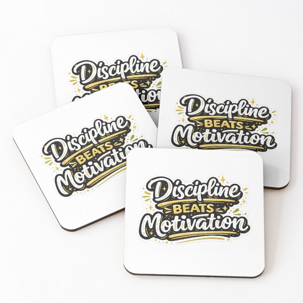 Item preview, Discipline Beats Motivation | Motivational Quote Sticker | Inspirational Typography designed and sold by ritach11.