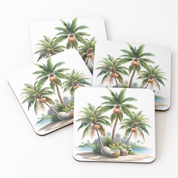 Item preview, Tropical Coconut Palm Trees | Paradise Island Beach Nature Summer Design designed and sold by Awarrie.