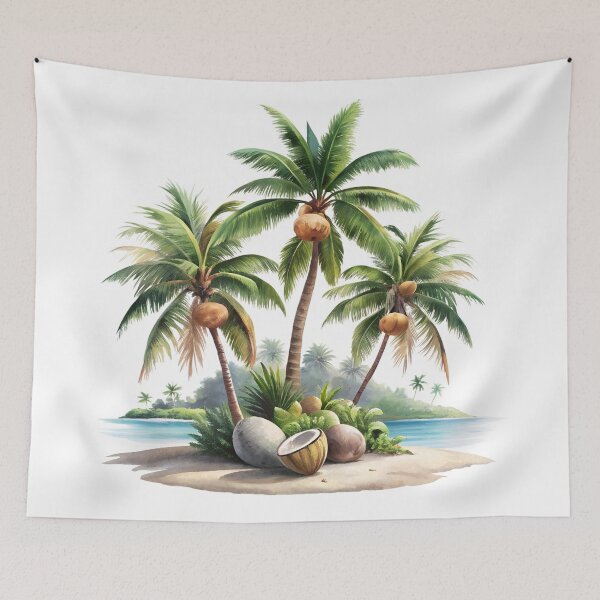Item preview, Tropical Coconut Palm Trees | Paradise Island Beach Nature Summer Design designed and sold by Awarrie.