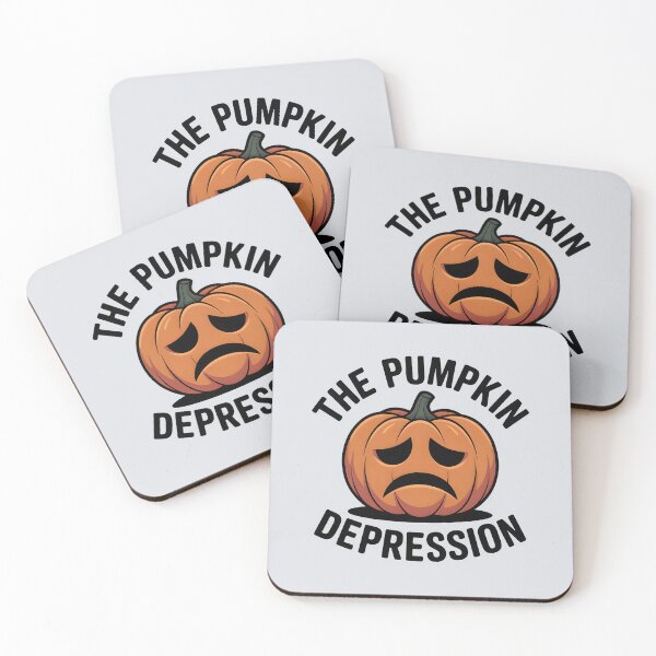 Item preview, The Pumpkin Depression – Funny Halloween Pumpkin Design designed and sold by Jollys-ArtShop.