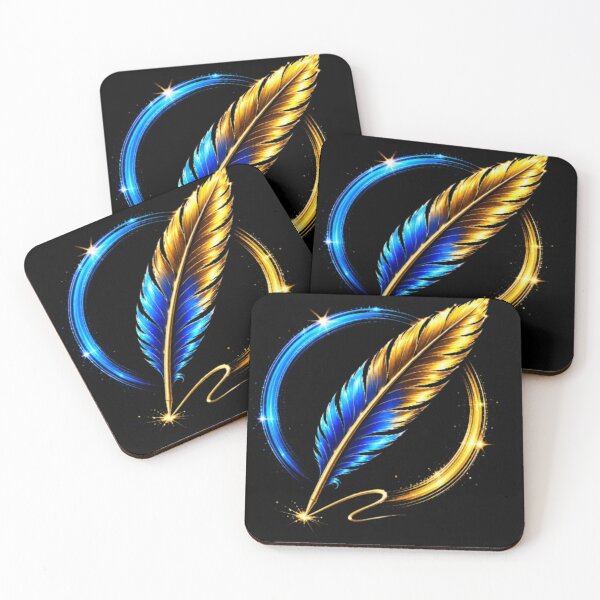 Item preview, Golden Feather Luxury Pen Logo Art designed and sold by Pawar1999.