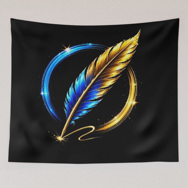 Item preview, Golden Feather Luxury Pen Logo Art designed and sold by Pawar1999.
